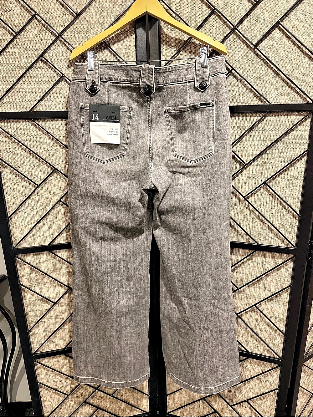 WHBM Mariner High-Rise Wide Leg Jeans in ✨Persian Night✨ NWT -Sz 14 - Picture 7 of 11